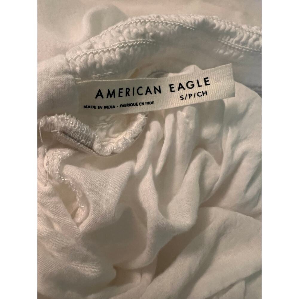 American Eagle white cotton lace ruffle maxi skirt cottage prairie Western Sm. - Picture 5 of 7